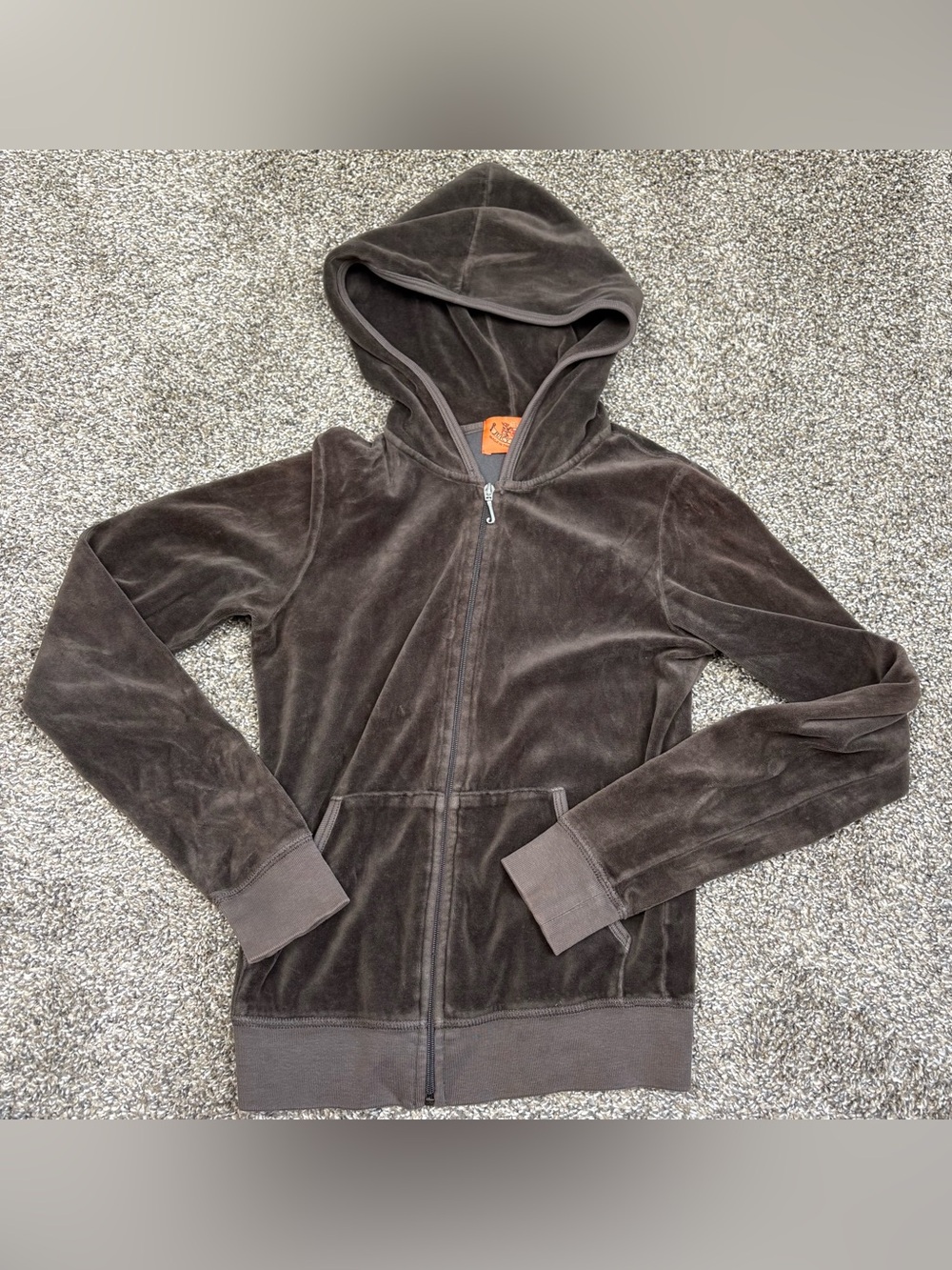 Y2K VINTAGE Juicy Couture Brown Velour track Jacket